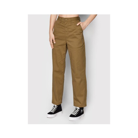 Vans Chino nohavice Authentic VN0A5JOH Hnedá Relaxed Fit