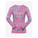 Tmavo ružové dámske športové tričko ALPINE PRO Lousa
