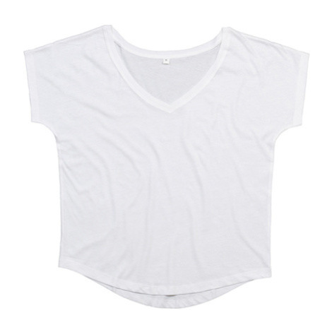 Mantis Dámske tričko do V z organickej bavlny P147 White