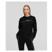 Mikina Karl Lagerfeld Seasonal Logo Sweatshirt Black