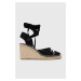 Sandále Karl Lagerfeld KAMINI MID čierna farba, KL32223