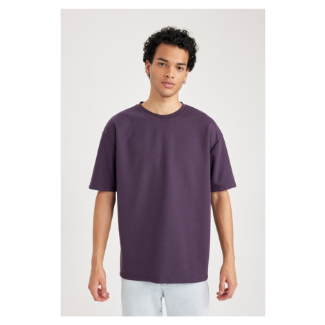 DEFACTO Oversize Fit Crew Neck Short Sleeve Heavy Fabric Basic T-Shirt