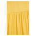 Dievčenské šaty Tommy Hilfiger žltá farba, mini, áčkový strih