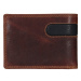 Pánska kožená peňaženka SendiDesign Amarel - hnedo-čierna