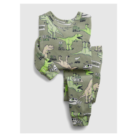 GAP Detské pyžamo dinosaur graphic Zelená