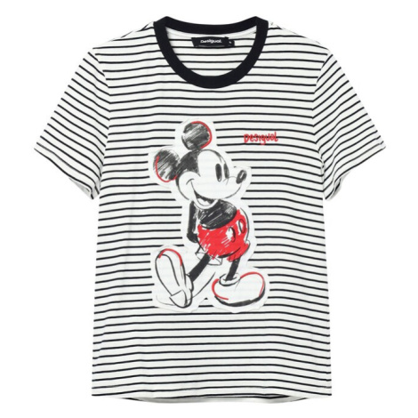 Desigual Tričko 'Mickey Mouse'  červená / čierna / biela