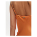 Guess Koktejlové šaty W3GK85 WD8G2 Oranžová Slim Fit