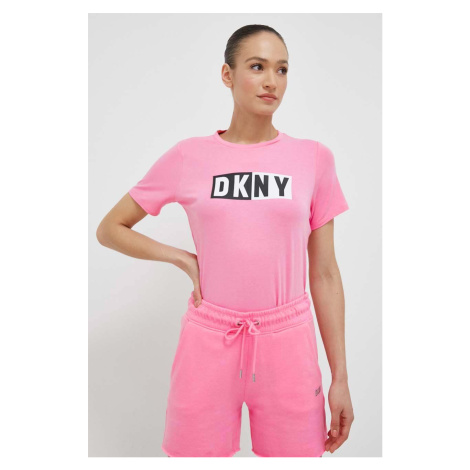 Tričko Dkny dámsky, fialová farba, DP2T5894