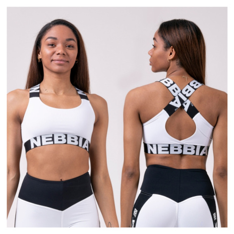 NEBBIA - Športová podprsenka POWER YOUR HERO 535 (white) - NEBBIA