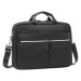 Čierna elegantná cestovná taška cez rameno &quot;Casual&quot;
