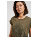 Women's blouse with embroidery MOODO - dark olive