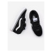 Bielo-čierne chlapčenské semišové topánky VANS Ward Mid