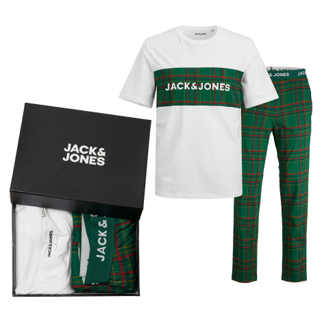 Jack&Jones Pánske pyžamo JACJJ Standard Fit 12246380 White XL Jack & Jones