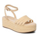 Tommy Hilfiger Espadrilky Essenital Flatform Sandal FW0FW07161 Žltá