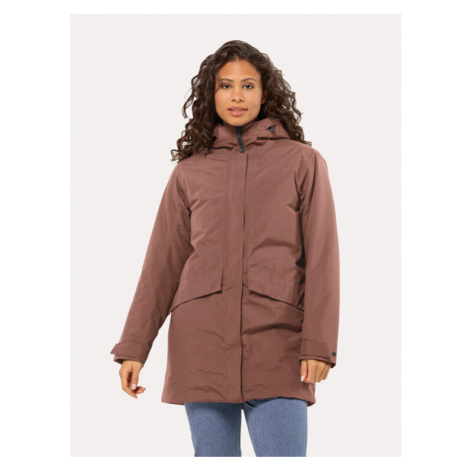 Jack Wolfskin Zimné bundy Tempelhof Coat 1116151 Bordová Regular Fit