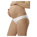 Těhotenské bavlněné kalhotky Mama mini bílé XL