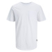 Jack&Jones Pánske tričko JJENOA Long Line Fit 12210945 White XXL