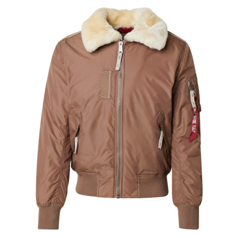 ALPHA INDUSTRIES Prechodná bunda 'Injector III'  béžová / tmavošedá / biela