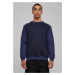 2-Tone Fake Raglan Crew Midnight/Dark Blue