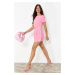 Trendyol Pink Belted Mini Jumpsuit