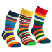 SOCKS4FUN Zimné ponožky W-3137-pruhy-5 k.5