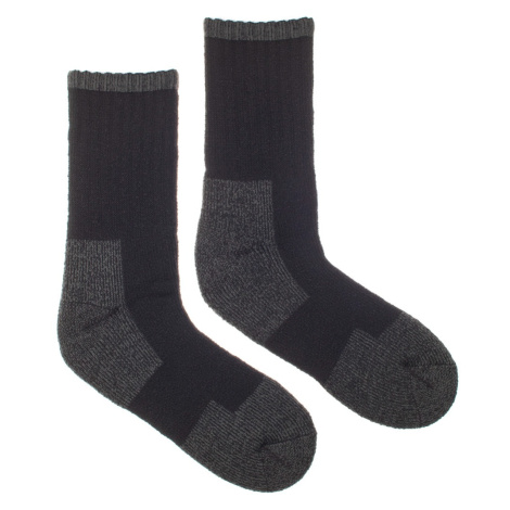 Vlnené ponožky Vlnáč Termo čierny Fusakle