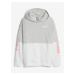 White and grey girls' hoodie Puma Power - Girls