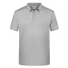 James&amp;Nicholson Pánska polokošeľa JN8010 Grey Heather