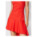 Rinascimento Koktejlové šaty CFC0107564003 Červená Slim Fit