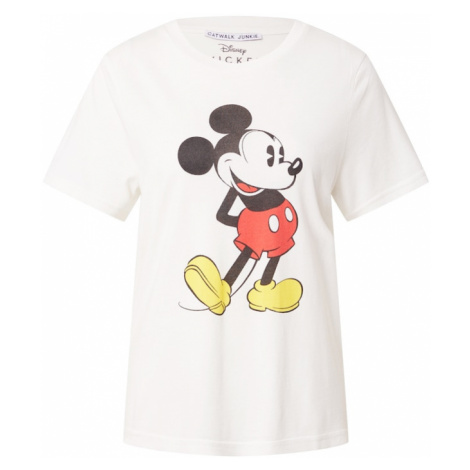 CATWALK JUNKIE Tričko 'Mickey'  žltá / červená / čierna / biela