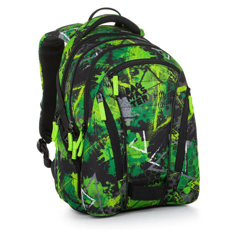 Bagmaster BAG 23 A študentský batoh - zelený čierny zelený 30 l 230201