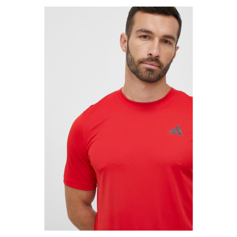 Tréningové tričko adidas Performance Club červená farba, jednofarebné