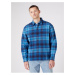 Blue Mens Patterned Shirt Wrangler - Men