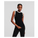 Sveter Karl Lagerfeld Knit Tank Top Black