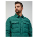 Zelená prešívaná košeľová bunda Jack & Jones Park