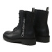 Calvin Klein Jeans Členková obuv Combat Mid Laceup Boot Zip Wn YW0YW01035 Čierna