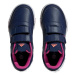 Dievčenská rekreačná obuv ADIDAS Tensaur Hook and Loop dark blue lucid fuchsia blue fusion