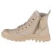 BÉŽOVÉ ZATEPLENÉ ČLENKOVÉ TENISKY PALLADIUM PAMPA HI ZIP WL 95982-217-M