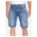 Pepe Jeans Džínsové šortky Callen Short Rainbow PM801021 Modrá Relaxed Fit