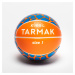 Detská penová minilopta na basketbal K100 veľkosť 1 oranžovo-modrá