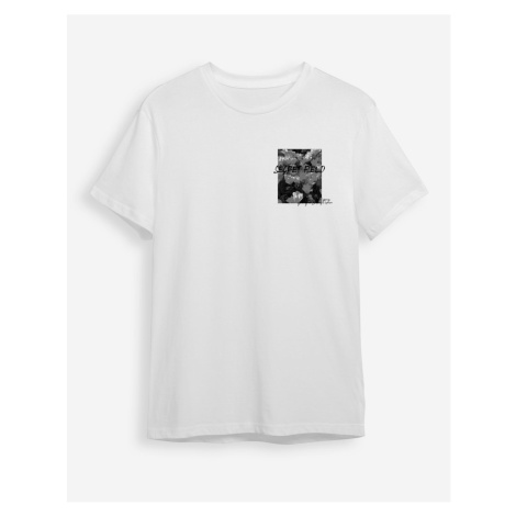 Trendyol White Text Printed Regular Cut T-shirt