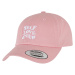 Women's cap with pink inscription