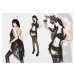 pyžamo DEVIL FASHION Bloom Lace Gothic Lingerie