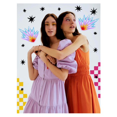 Koton šaty - fialové - Smock šaty