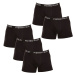 5PACK Men's Boxer Shorts Pietro Filipi Black