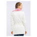 MYMO Tepláková bunda  biela / ružová