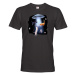 Vtipné pánské tričko s potlačou Ufo a mačiek - tričko pre milovníkov mačiek