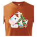Detské tričko s potlačou Vianočného sloníka - roztomilé detské tričko
