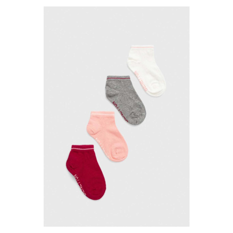 Detské ponožky United Colors of Benetton 4-pak ružová farba