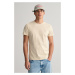 TRIČKO GANT CONTRAST LOGO SS T-SHIRT SILKY BEIGE